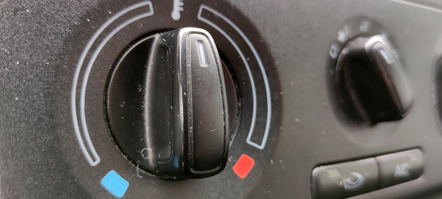 Nastavení topení v automobilu