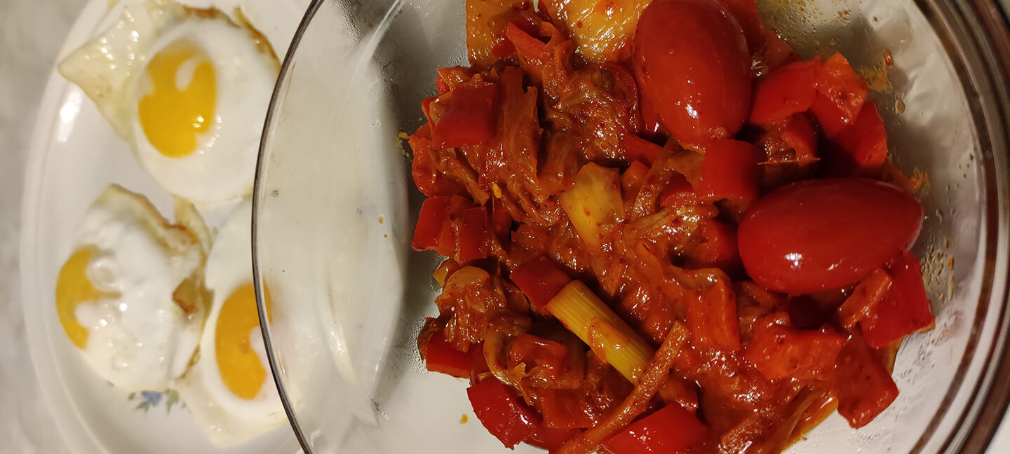 Kimchi rajčata vejce