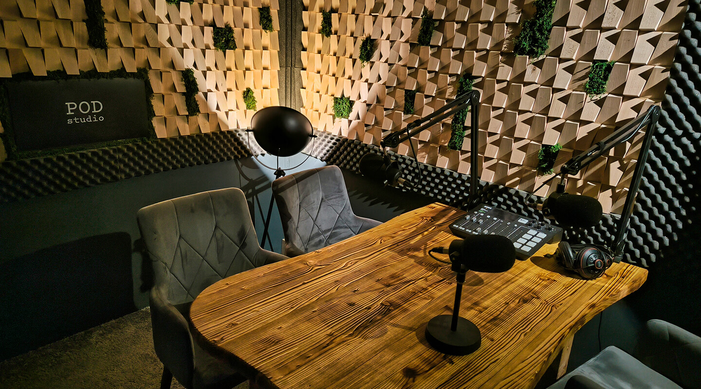 Podcastové studio v Pracovně Praha