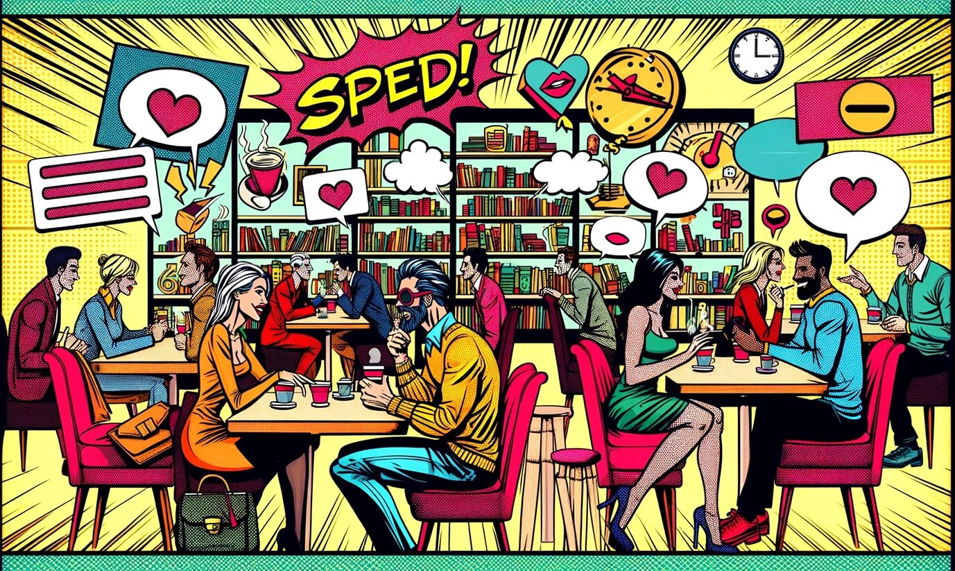 Rychlé rande v komiksovém stylu