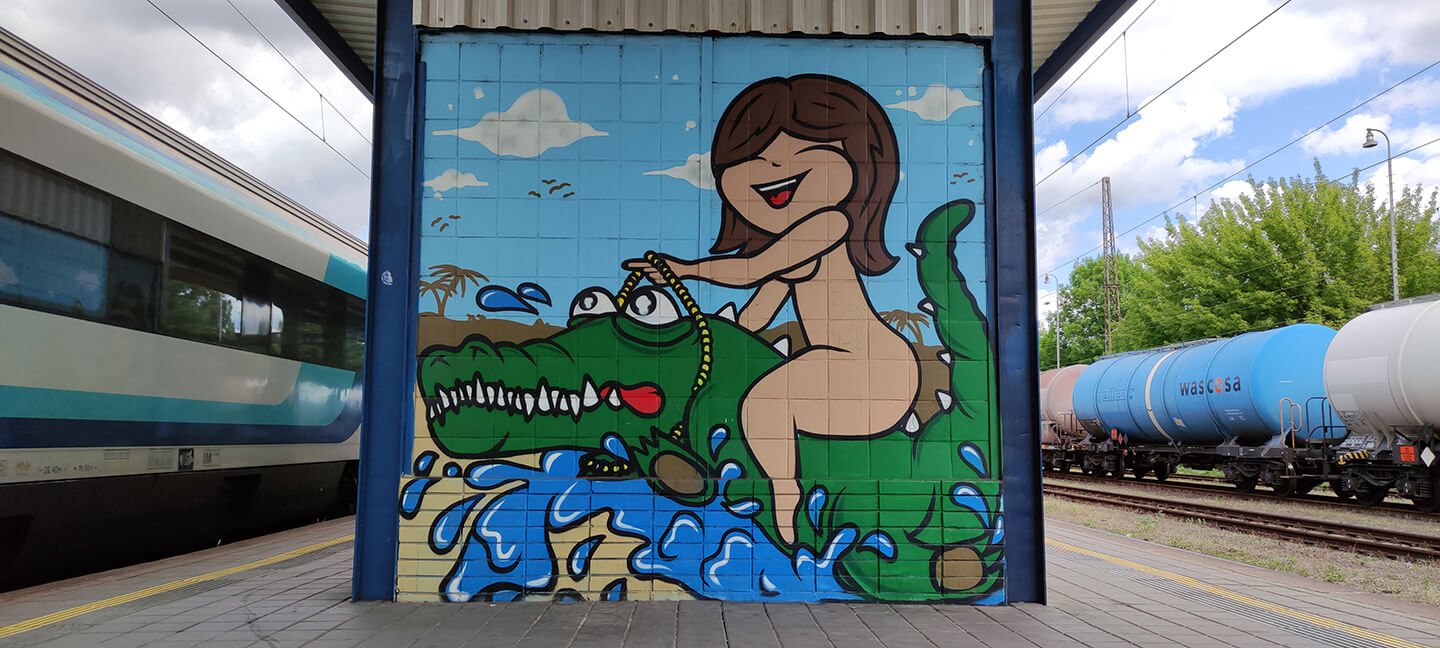 Brno nádraží grafiti