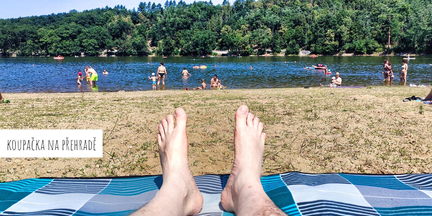Červenec - koupačka na přehradě