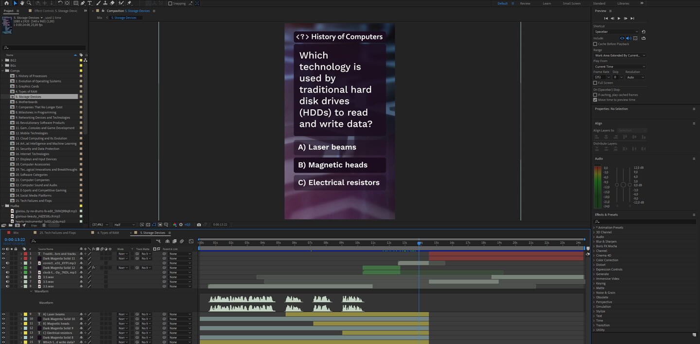 Střih v Adobe After Effects